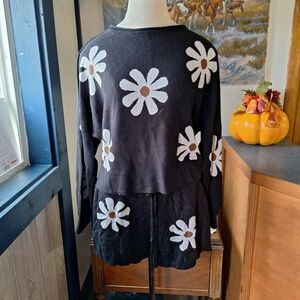 EKOUAER Knit Daisy Loungewear Set, Size Large